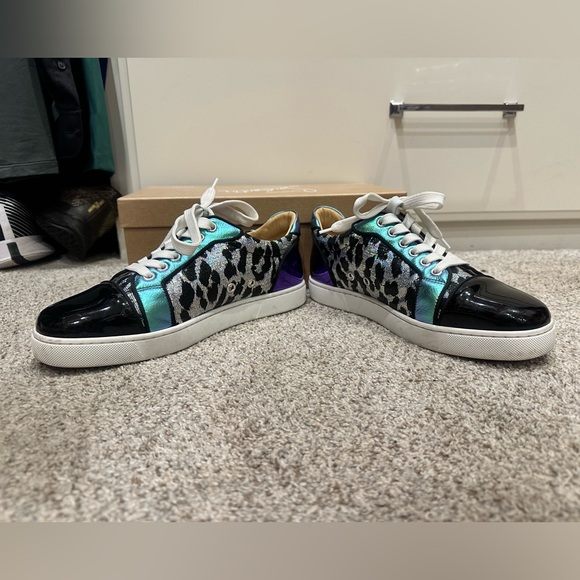 Like New CHRISTIAN LOUBOUTIN Vieira Orlato Red Sole Sneakers - Picture 3 of 9